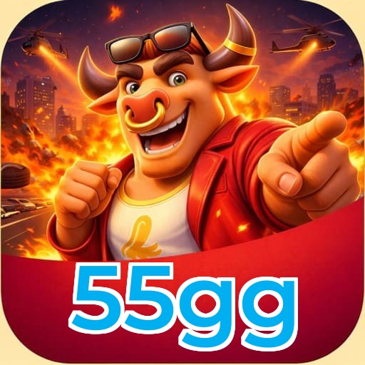 Números do app 55gg em material de marketing — ilustração, não auditoria